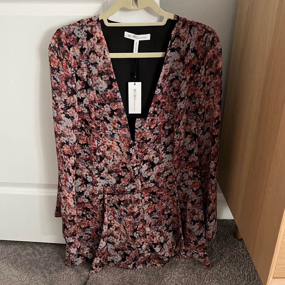 BCBG Floral Romper Size S